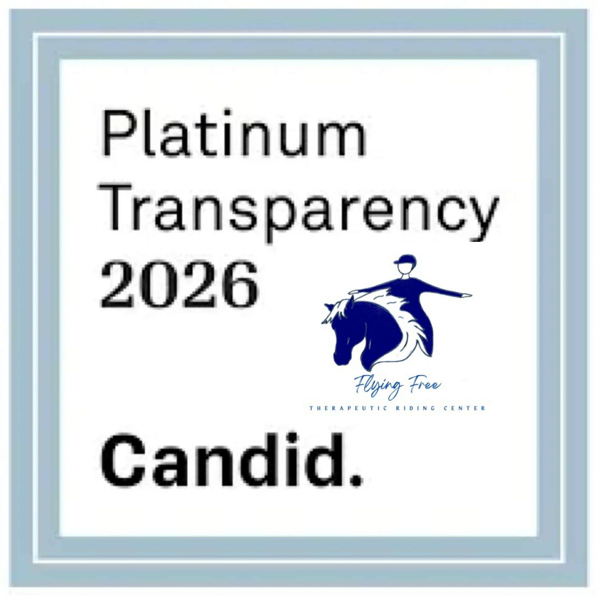 Platinum Transparency Award from Candid